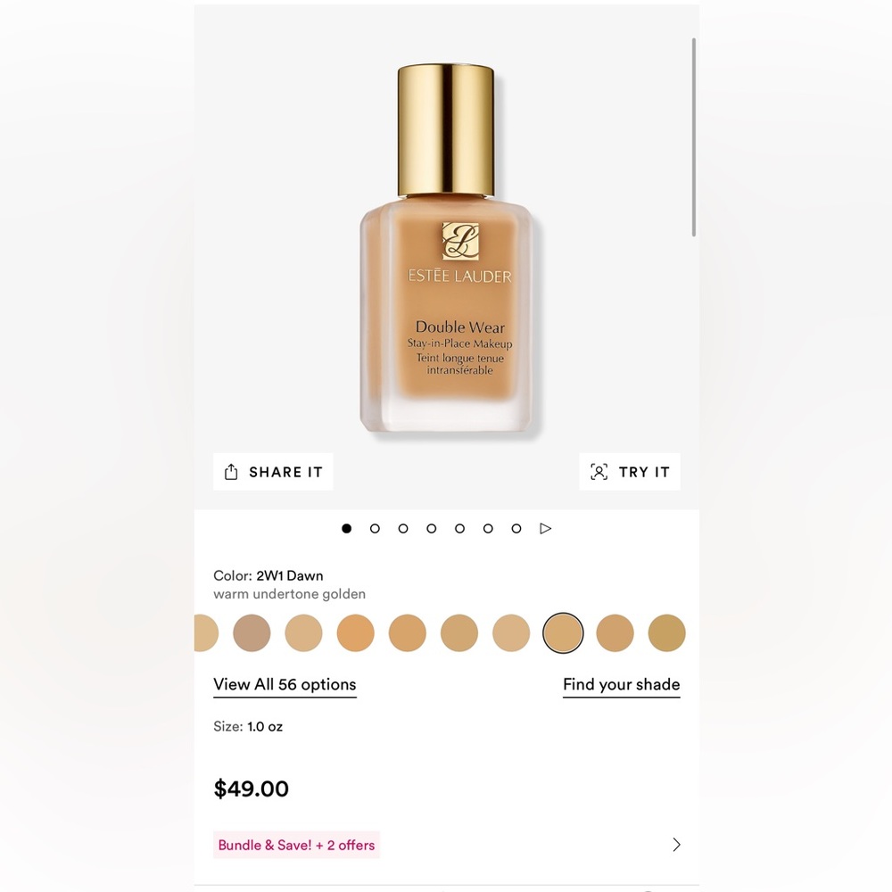 BRAND NEW Estée Lauder double wear foundation
